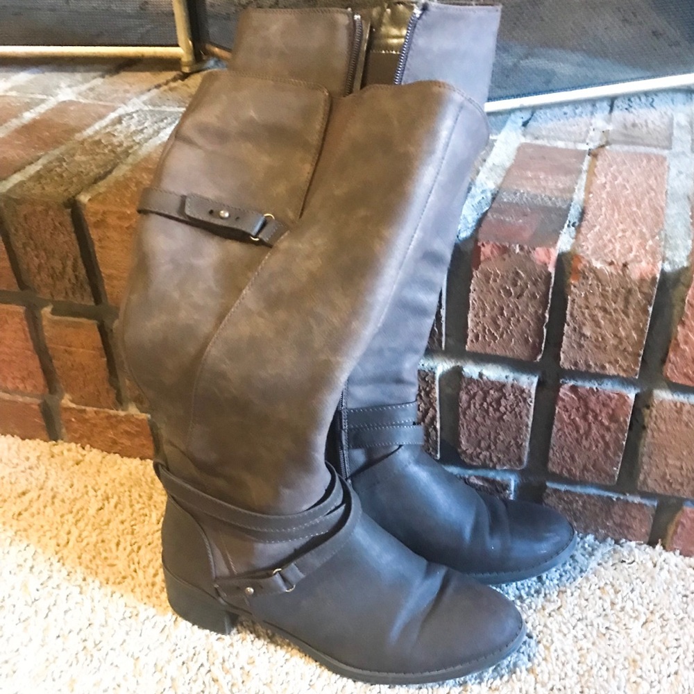 1 inch zip-up boots